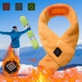 thumbnail image 1 of CxhicLuv USB Heating Scarf for Winter, Electric Neck Warmer with 3-Mode Temperature Control, Soft Mink Fleece, Fast 3-Second Heating, Portable Rechargeable Heated Scarf for Outdoor, Travel, Skiing, 1 of 6