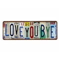 thumbnail image 1 of CxhicLuv Vintage Love You More Wall Decor, Nostalgic Street Sign Metal Wall Art, Colorful License Plate Letters for Home & Living Room, Unique Wall Hanging for Bar, Coffee Shop, 1 of 1