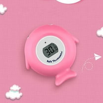 CxhicLuv Waterproof Baby Bath Temperature Gauge, Blue Plastic LCD Water Temperature Monitor for Bathtubs & Swimming Pools, Safe & Smart Sensor Bath Thermometer for Infants, 95g