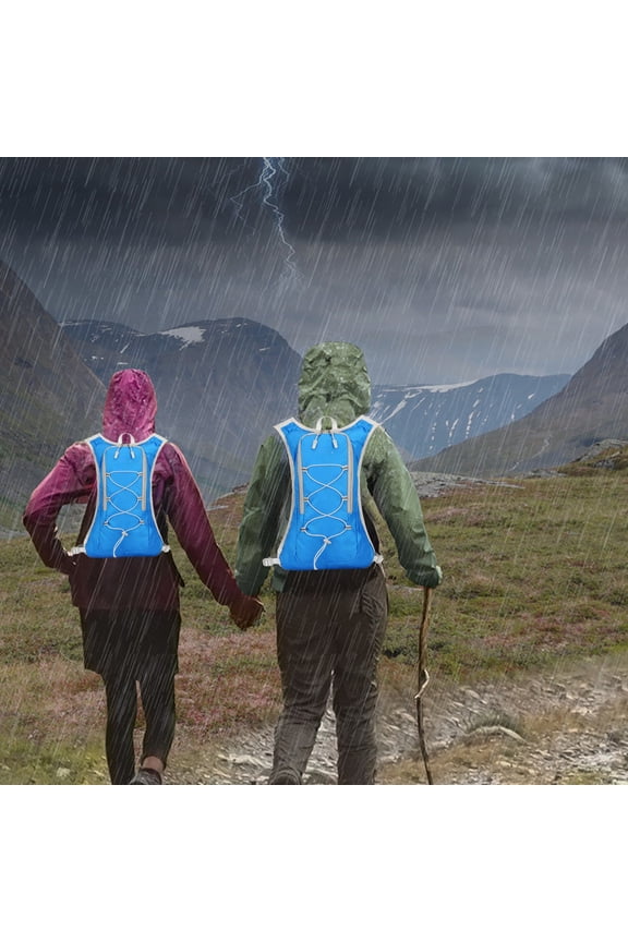 Waterproof Sports Backpack 9.9×3.2×16.1 Inch Nylon, Reflective, Spacious Running & Cycling Bag – Ideal for Outdoor Sports, Marathons, Suitable for Runners, Blue