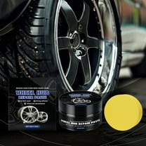 CxhicLuv Wheel Scratch Repair Kit, Alloy Rim Polish, Aluminum Alloy Care Cream for Car Hubs, Auto Maintenance Tools, Fix Scratches & Polish Rims, Car Owners, DIY Enthusiasts, Black