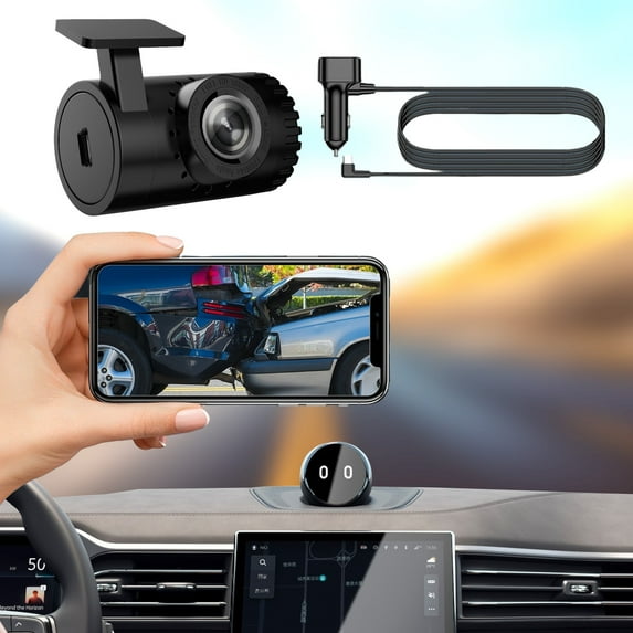 CxhicLuv Wireless Car DVR Recorder, 1080P WiFi Dash Cam with Night Vision & 170° Wide Angle, Live View Driving Recorder, Automatic Video Looping, and Enhanced Car Safety Features