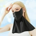 thumbnail image 1 of CxhicLuv Women's Sun Protection Face Cover 9.4×8.6×16.5 Inch, Nylon, Breathable, Reusable – Ideal for Cycling, Outdoor Sports, Suitable for Hikers, Athletes, Black, 1 of 6
