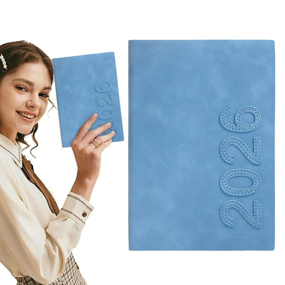 Cxui A5 Exquisite Imitation Leather Notebook for Professional Use - 360 Page Thick Journal for Note Taking Writing, Wirebound Portable Office Accessory