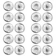 thumbnail image 1 of Cxui Buttons, 10 Sets Silver Sew-On Snap Buttons (15Mm) - Heavy Duty Brass Fasteners for Diy Clothing, Bags & Craft Projects, Secure Two-Part Metal Snaps for Alterations Silver, 1 of 4