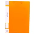 thumbnail image 1 of Cxui Double Clip File Folder for Document Organization Home Office Adults Sturdy | Punchless Design, Holds 100 Letter Size Sheets, Metal Clips, Report Cover, Commercial Use, Mess-Free Orange, 1 of 9