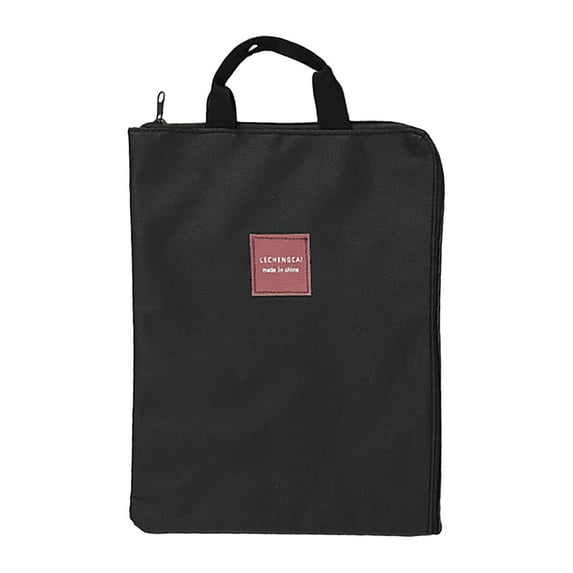 Cxui File Bags Office | Multilayer Canvas Briefcase with Zipper, Laptop & Document Organizer for Business Travel, Lightweight Portable File Holder with Multiple Pockets