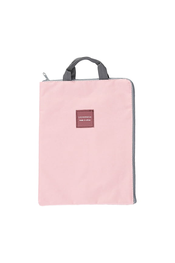 File Bags Office | Multilayer Canvas Briefcase with Zipper, Laptop & Document Organizer for Business Travel, Lightweight Portable File Holder with Multiple Pockets, Document Bag