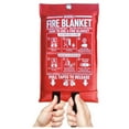 thumbnail image 1 of Cxui Fire Blanket Emergency 40"X40" - Fiberglass Fire Suppression Tool for Kitchen Grill Car, Non-Flammable Rescue Safety Equipment Red, 1 of 7