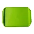 thumbnail image 1 of Cxui Green Plastic Serving Tray Rectangular Dinner Plate Thickened Sturdy for Cafeteria Restaurant Home Kitchen, 1Pcs, 1 of 6