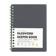 Password Book with Alphabetical Tabs. Internet Address Organizer Logbook. Small Pocket Password Keeper for Website Logins - 1Pcs Grey