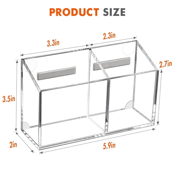 Cxui Pen Holder, Marker Holder For Whiteboard Non Slip Acrylic Magnet Pen Holder For Fridge Refrigerator Locker Organizer for Work Locker Accessories Pencil Cup For Desk Marker Organizer