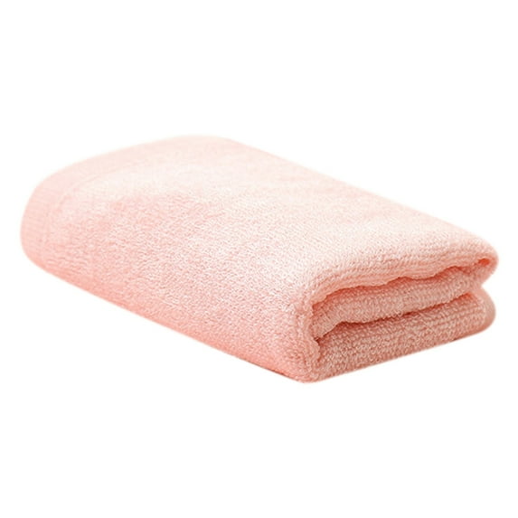 Cxui Pure Cotton Hand Towel Thick Absorbent - Soft Cotton Quick-Dry Face & Hand Towel for Bathroom Kitchen, Plush Thickened Hand Towel, Durable Home & Travel Essential Light Pink