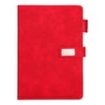 thumbnail image 1 of Cxui Spiral Notebook - Premium A5 Business Notepad, Customizable Diary with High-Value Pu Cover, Professional Meeting Notebook for Office Executives, Minimalist Design Red, 1 of 9