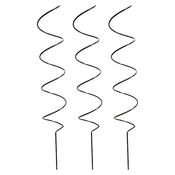 Cxui Support Pole, Garden Plant Support Frame Heavy-Duty Tomato Plant Support Stakes - Vinyl-Coated Metal Stakes for Climbing Vines, Wind-Resistant Garden Framework (Set of 10)