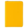 thumbnail image 1 of Cxui Yellow Zipper Leather Notebook, Lined Journal for Business Office, Portfolio Document Organizer with Pen Loop, 1Pcs, 1 of 5