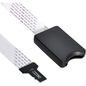 Cy Memory Card Kit Micro-Sd Tf Male To Sd Female Extension Soft Flat Fpc Cable Extender 25Cm,50 Pcs