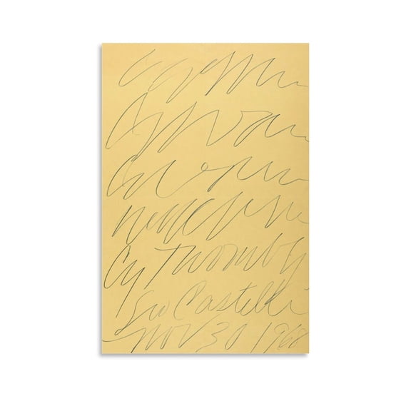 Cy Twombly Leo Castelli Printing Famous Paintings Office Home Wall Art Decorative Paintings Canvas Poster Wall Art Picture Prints Hanging Photo Gift Decor Home Posters Artworks 24x36inch(60x90cm)