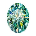 thumbnail image 1 of Cyan Blue Oval Cut Moissanite Loose Stones, 1 of 4