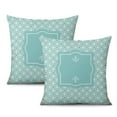 thumbnail image 1 of Cyan Blue Pillow Covers 16x16 Inch Linen Decorative Square Throw Pillow Covers for Home Sofa Bedroom Outdoor Indoor, 1 of 6