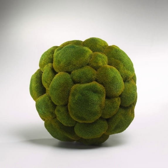 1768-Cyan lighting-Moss - Medium Sphere-12 Inches Tall and 12 Inches Wide Moss Green Finish