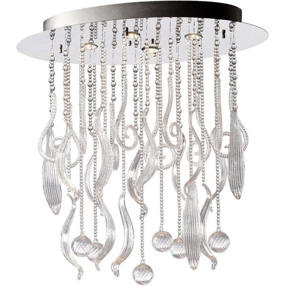Cyan lighting - Mirabelle - Four Light small Pendant - 29.25 Inches Wide by