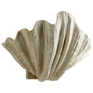 05158-Cyan lighting-Shelly - One Light Small Wall Sconce - 13 Inches Wide by 10 Inches High   White Finish