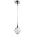 thumbnail image 1 of 07605-Cyan lighting-Beckett - One Light Pendant - 4.75 Inches Wide by 12.75 Inches High-Satin Nickel Finish, 1 of 2