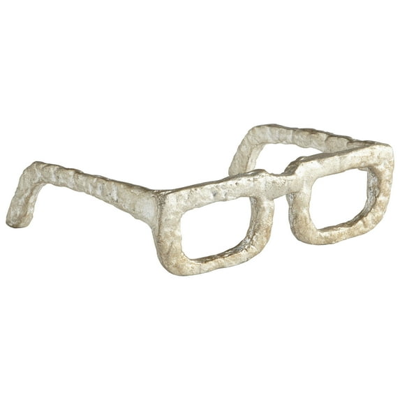 Cyan Design 08827 Spectacles 2" Tall Iron Glasses Sculpture - Silver