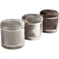 thumbnail image 1 of 08876-Cyan lighting-Fabulous Faux - stool - 16 Inches Wide by 18 Inches High-Grey Finish, 1 of 2
