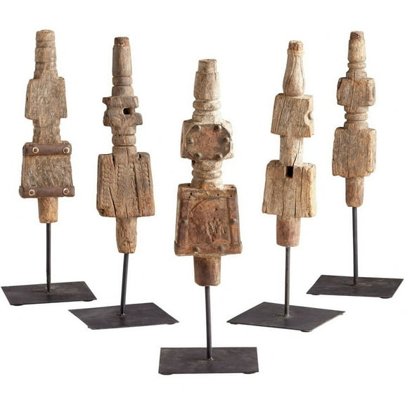 Cyan Design 08912 Rustic Todem Iron And Wood Spiritual Statue - Rustic