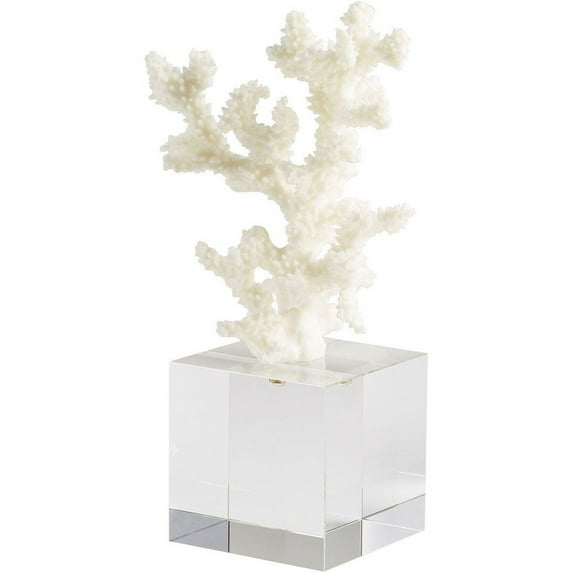 Cyan Design 09123 Under The Sea Crystal, Iron And Resin Nautical And Ocean Statue - White
