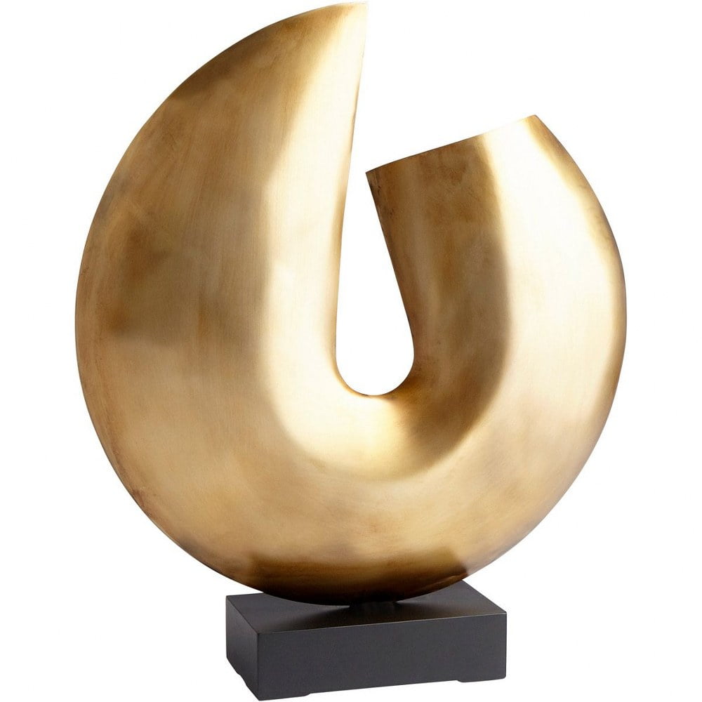Modern Bronze Jasmine Sculpture 20.5'' Contemporary Decor