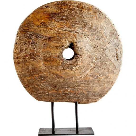 Cyan Design 09758 Jemima Iron And Wood Abstract Statue - Rustic