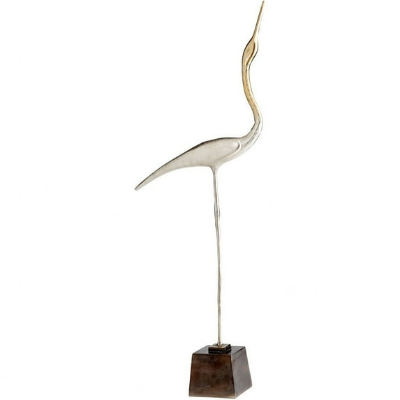 Cyan Design 09778 Shorebird Aluminum Bird Statue - Nickel