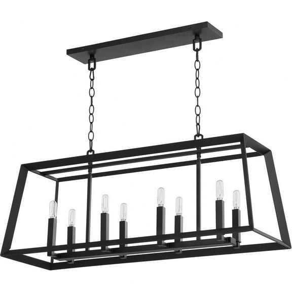 Cyan lighting - Hyperion - 8 Light Island-21 Inches Tall and 12.5 Inches Wide