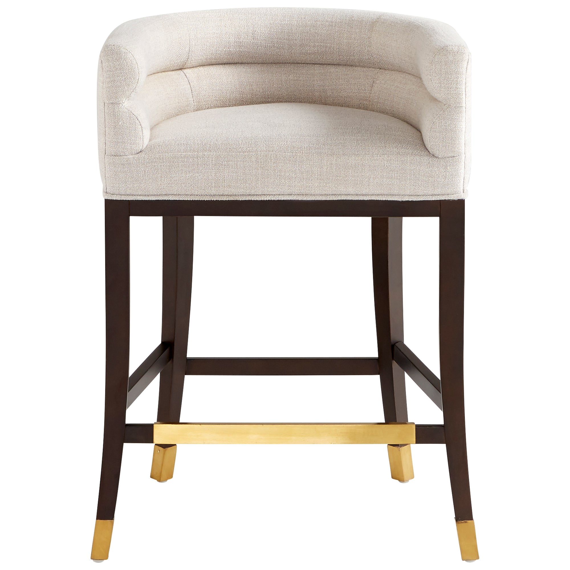 Zorro Fog Contemporary 33'' Counter Stool with Golden Accents