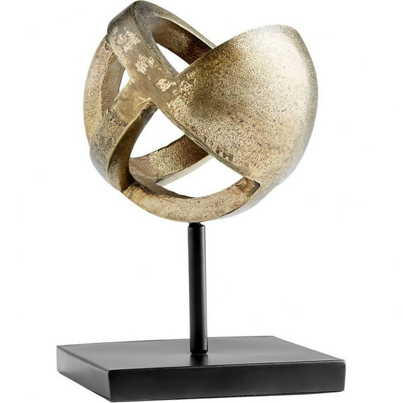 Cyan Design 11010 Grotto 6"W X 6"D X 9"H Abstract Sculpture By J. Kent Martin - Black