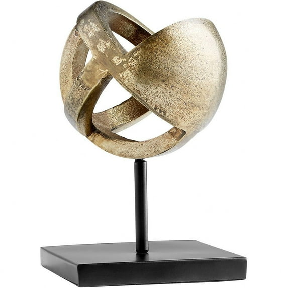 Cyan Design 11010 Grotto 6"W X 6"D X 9"H Abstract Sculpture By J. Kent Martin - Black