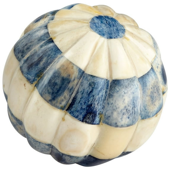 8050-Cyan lighting-Iceburg - Filler-4.25 Inches Tall and 4.25 Inches Wide Bone/Blue Finish