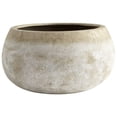thumbnail image 1 of Cyan Design Large Round Stoney Planter in Ash Stone, 1 of 4