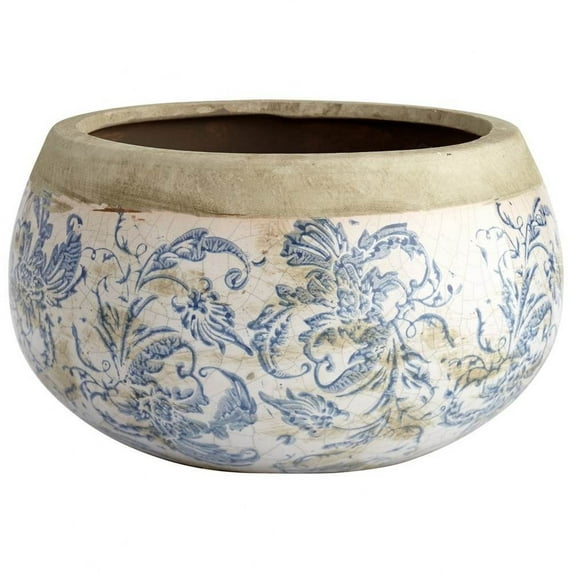 7406-Cyan lighting-Isela - Medium Planter-5 Inches Tall and 8.25 Inches Wide
