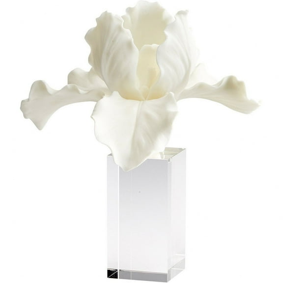 Cyan Design Orchid Botanical 10.75" Crystal And Resin Sculpture