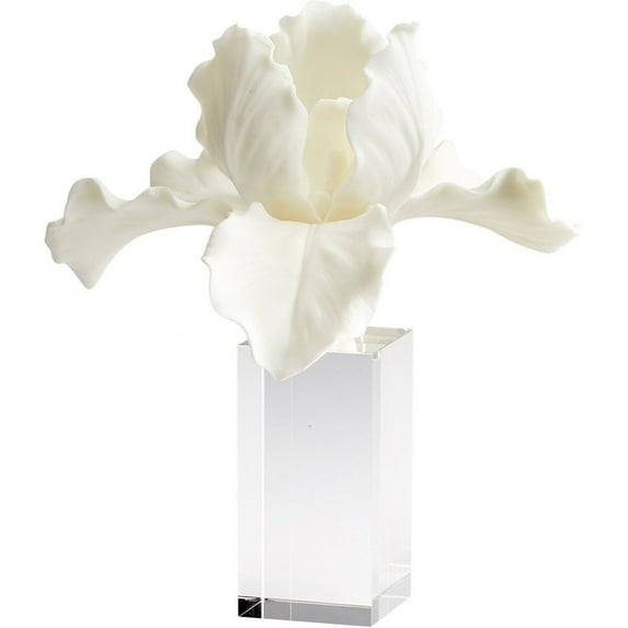 Cyan Design Orchid Botanical 10.75" Crystal And Resin Sculpture