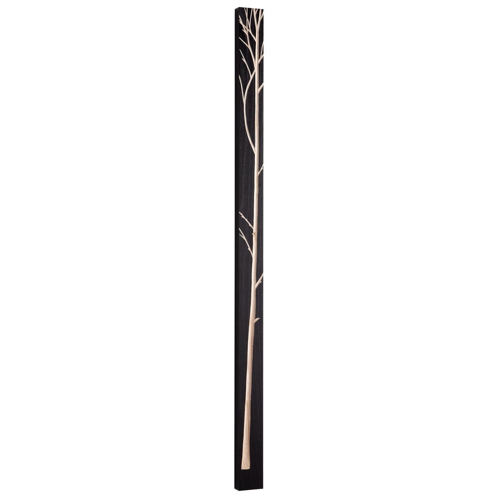 Minimalist Black Wood Slender Tree Wall Art 71''