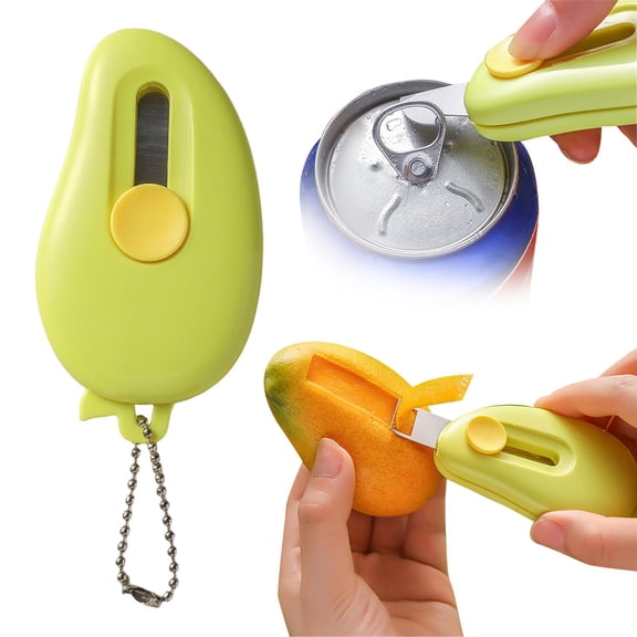 Cyan Magnetic Mango Peeler – Three in One Peel Tool for Stainless Home Use – Multi Functional Peeling Function – Unboxing Kitchen Tool Miyuadkai