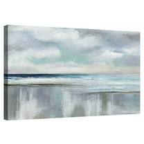 Cyan Sunrise by Nan Wrapped Canvas Painting Art Print