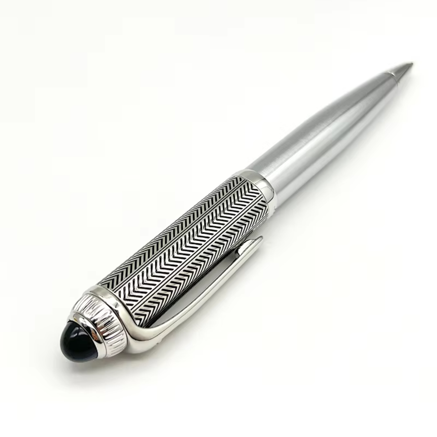 Cyan Triangle and Scale Off Pattern Ballpoint Pen Stylish YAMALANG CT