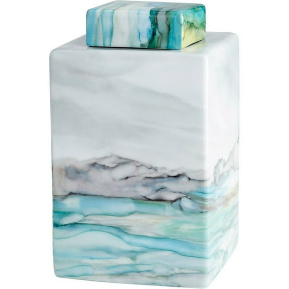 10426-Cyan lighting-Amal Gamation - Container-12.5 Inches Tall and 7.25 Inches Wide