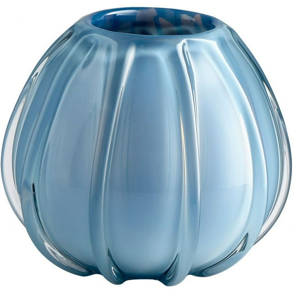 Cyan lighting - Artic Chill - Large Vase - 10.75 Inches Wide by 8.75 Inches High